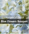 Choix du fleuriste - Bouquet teintes bleues